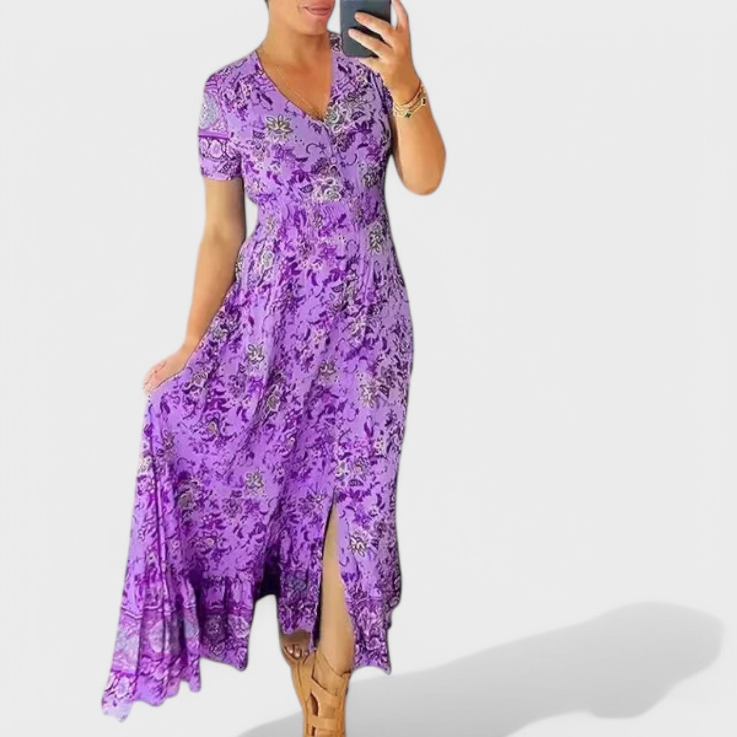 Constança - Vestido Floral e Elegante