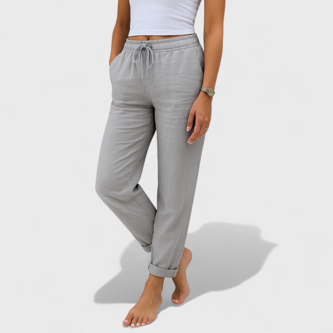 Clara - Calças de Linho Confortáveis