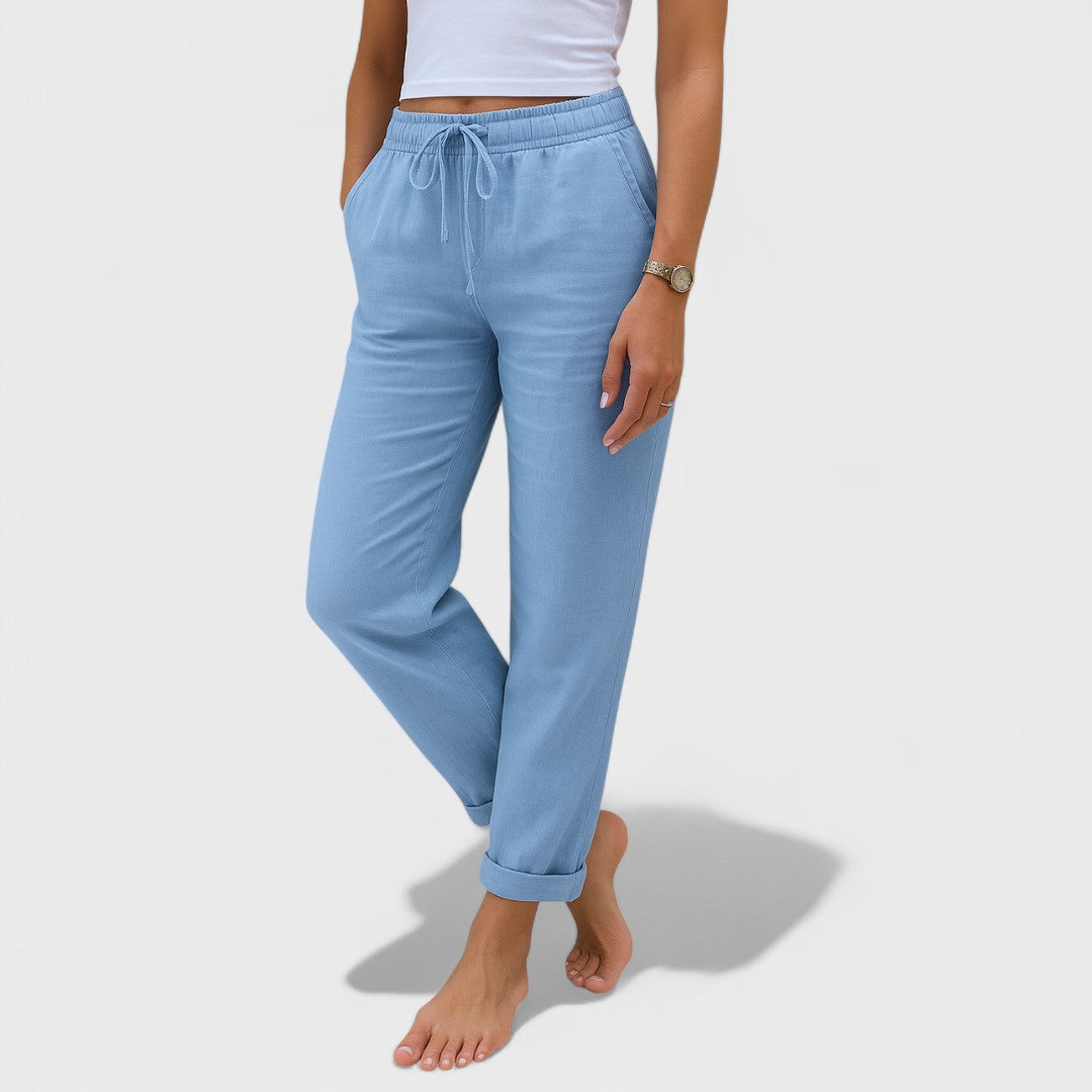 Clara - Calças de Linho Confortáveis