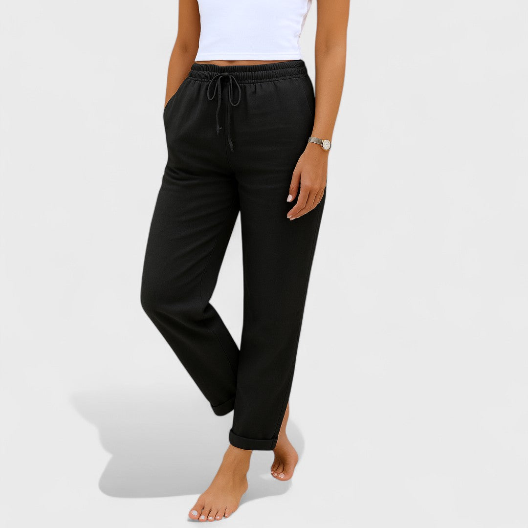 Clara - Calças de Linho Confortáveis