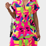 Vestido Camisa com Impressão