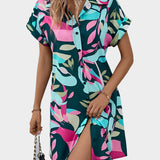 Vestido Camisa com Impressão