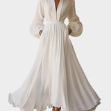 Vestido Maxi Branco Clássico