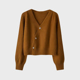 Teresa | Cardigan Premium Em Lã Merino Com Decote Em V