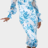 Vestido Midi Floral Doce