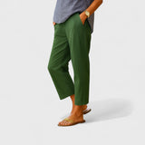 Olga - Calças de Verão em Linho e Algodão