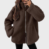 Milena | Casaco de Pelo Polar Largo