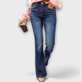 Calças elásticas confortáveis