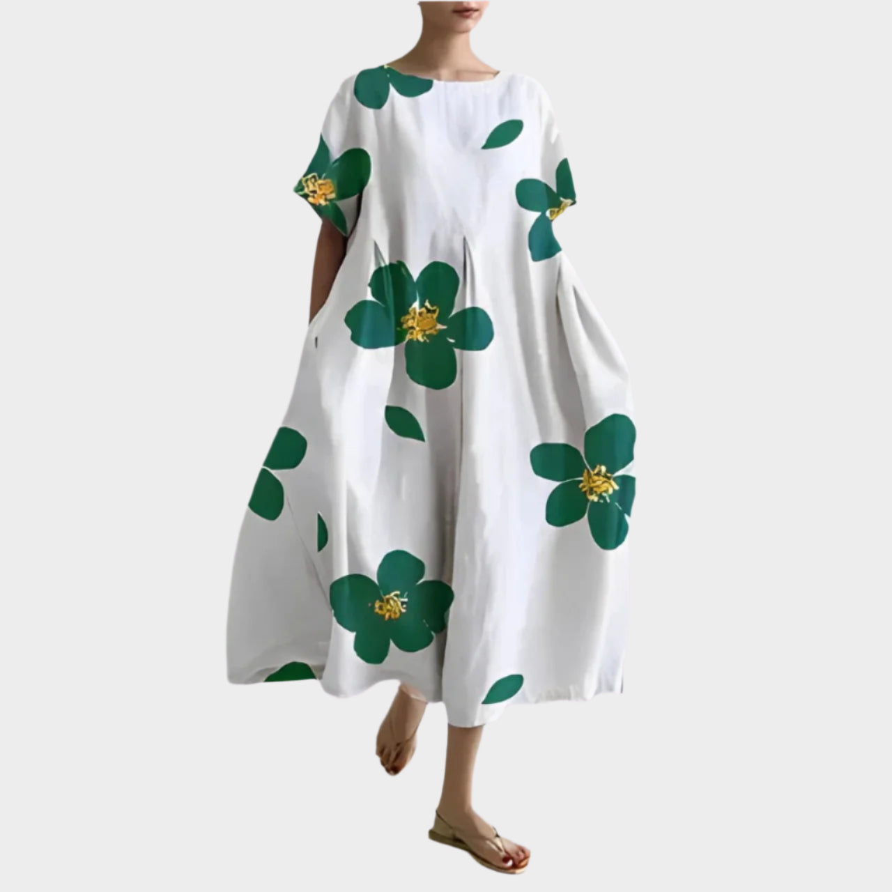 Vestido Retro Longo Confortável