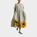 Vestido Retro Longo Confortável