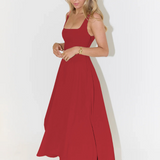 Vestido Midi Elegante com Linha Romântica
