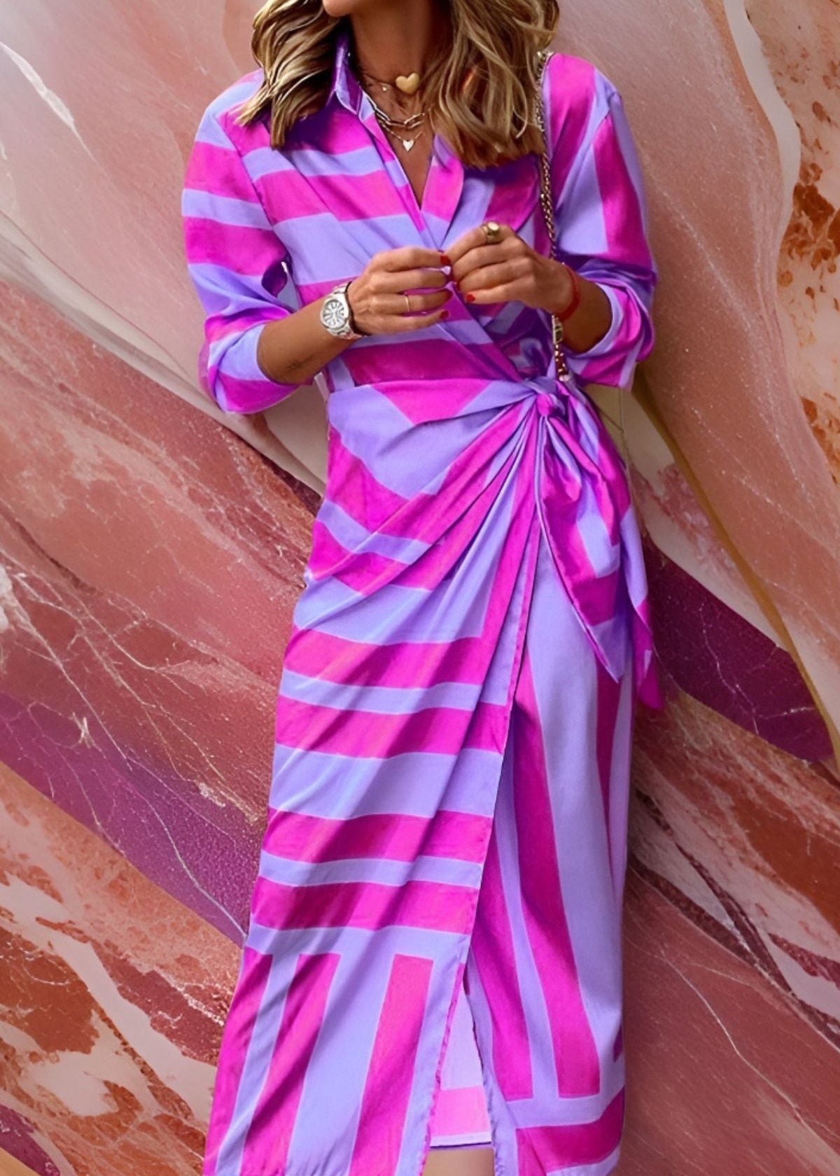 Amalia – Vestido de Primavera Longo