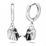 Alice Lisboa™ - Amor Animal | Elegância e amizade canina – Brincos (fecho redondo)