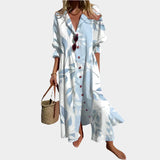 Vestido Boho Arejado com Mangas Bufantes