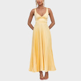 Camila - Vestido maxi amarelo