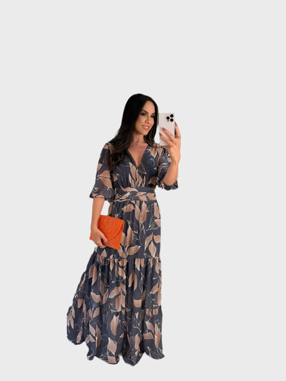 Vestido Floral com Conforto