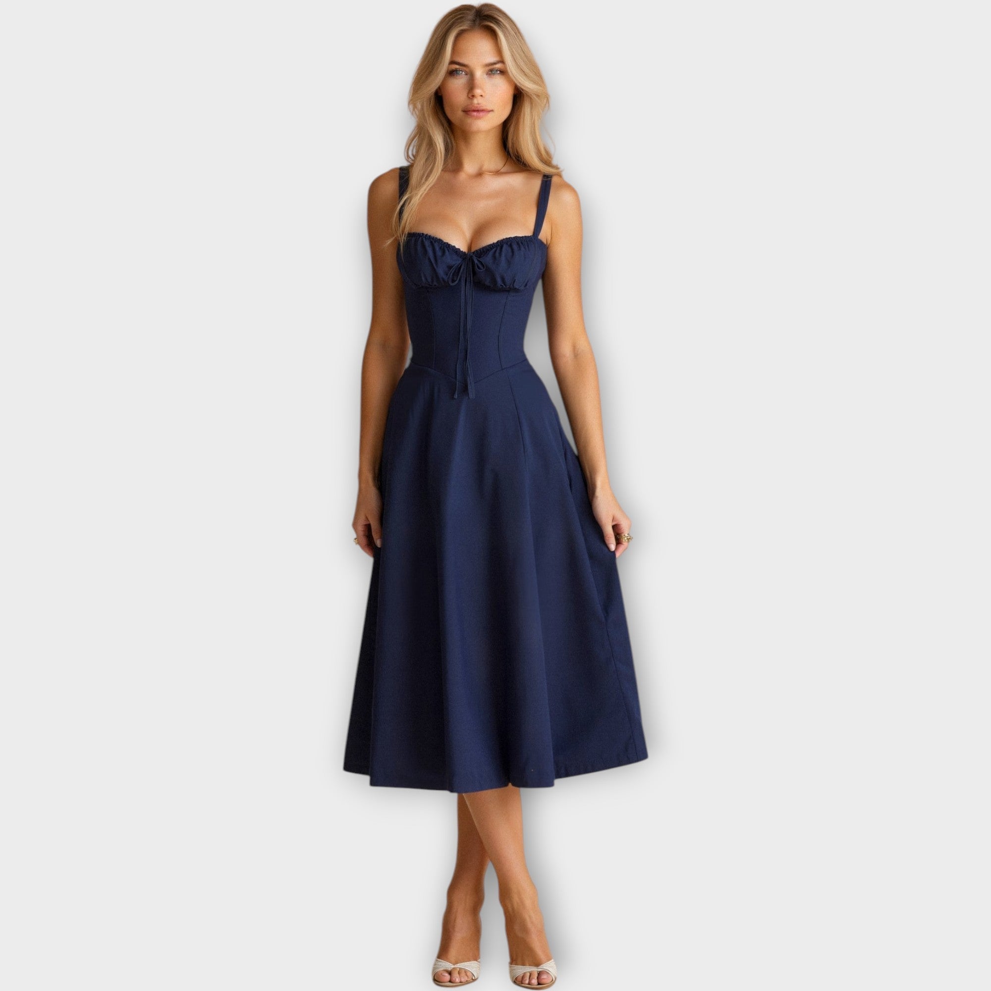 Vestido Midi com Côrse