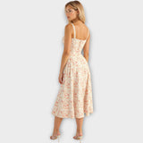 Vestido Midi com Côrse