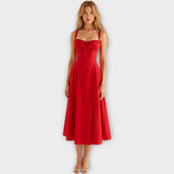 Vestido Midi com Côrse