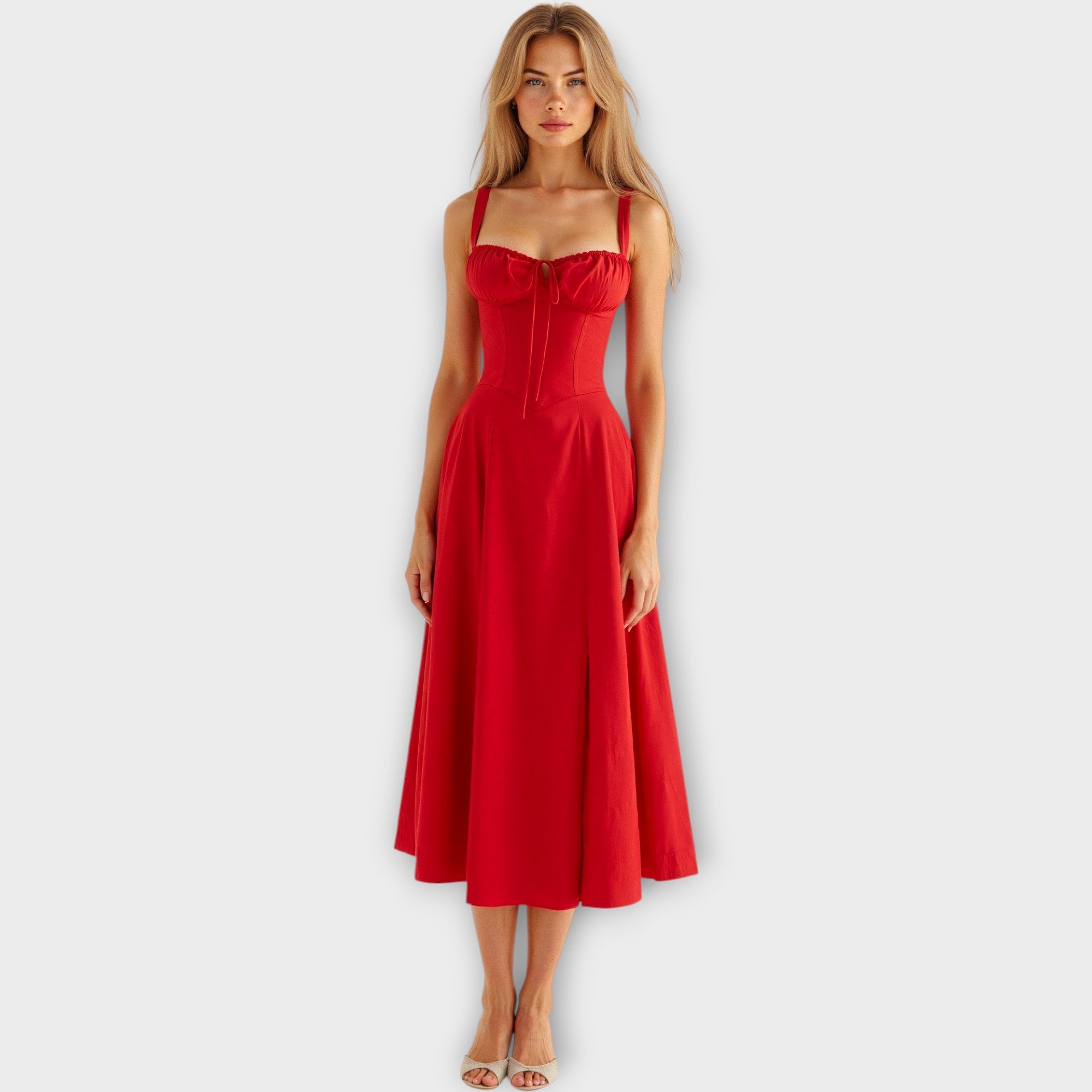 Vestido Midi com Côrse